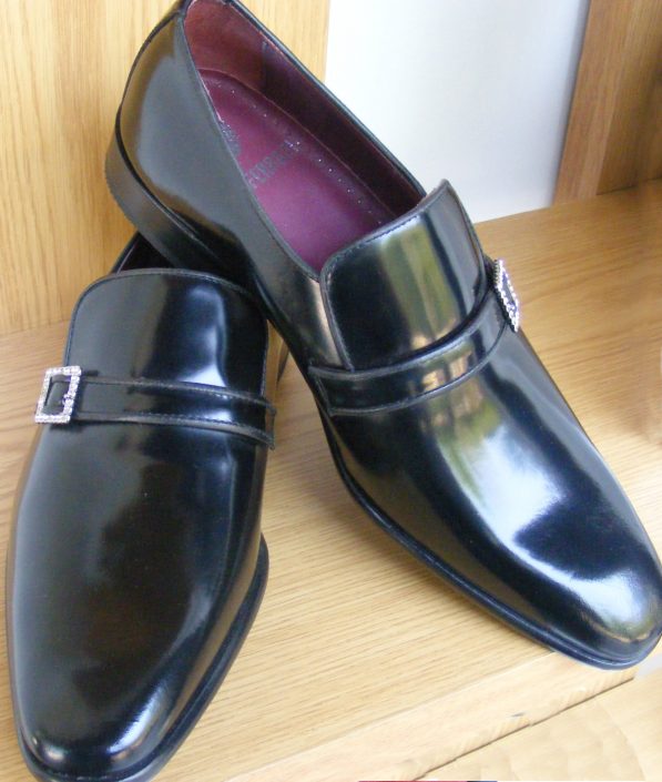 Zapatos negro con hebilla, made in Spain, Jose Zaragoza - Novios