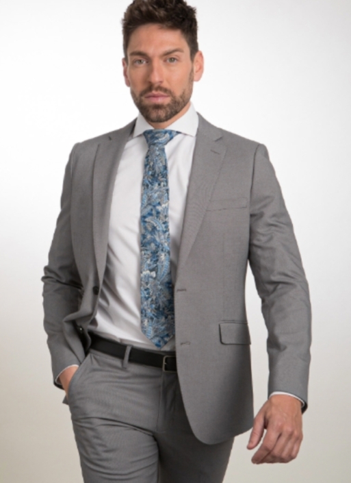 Traje gris Slim Fit de la coleccion, Jose Zaragoza moda hombre. Fabricado en España