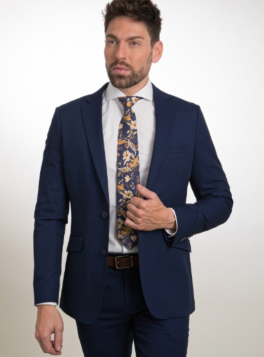 Traje marino Slim Fit de la coleccion, Jose Zaragoza moda hombre. Fabricado en España