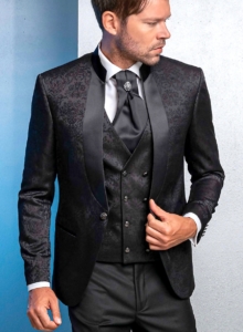 Traje cuello semi mao coleccion Jose Zaragoza - Novios sastrería italiana
